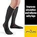 Futuro - 71035BLE Restoring Dress Socks for Men, Helps Relieve Symptoms of Mild Spider Veins, Firm Compression, Over the Calf, Medium, Black
