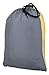 BalanceFrom Lightweight Portable Nylon Parachute Hammock with Two Hammock Tree Straps and Carrying Case (Gray/Yellow)
