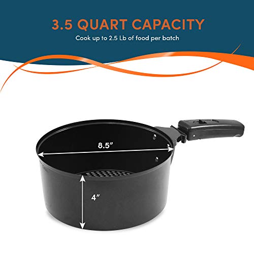 Elite Gourmet EAF1506D Electric Digital Hot Air Fryer, 1400W OilLess