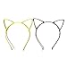 Manc GG Boutique Cat Ear Metal Headbands Headwear Hair Headband Accessories for Women and Girls 10PCS