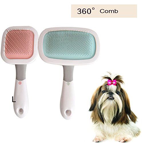 Pet Dog Cat Grooming Slicker Brush Comb Tool 360 Rotating For