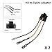 2PCS H4/9003/HB2 Wiring Harness Sockets H4 to 3 Pin Socket Adapter for 5x7inch 4x6inch 7x6inch Sealed Beam Headlamps Car Trucks Yj Cherokee Xj Freightliner Peterbil Kenworth Headlights h4 Socket
