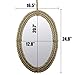 Stonebriar Decorative Oval Rope Mirror with Hanging Loop, Unique Wall Décor