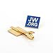 jw.org gift necktie clip and lapel pin set-Square (Blue + Gold)