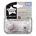 Tommee Tippee Newborn Pacifiers, Symmetrical Design, BPA-Free Binkies, 0-2m, 2-Count, Colors and Designs May Vary