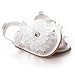 BENHERO Infant Baby Girls Flower Anti-Slip Rubber Sole Prewalker Toddler Sandals (13cm(12-18Months), A-White)