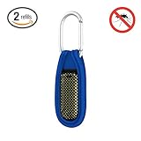 Hoont8482; Natural Mosquito Repellent Clip + 2 Refills / Powerful & Robust Mosquito Bite Prevention Formula - 30 Days Protection! (Blue)