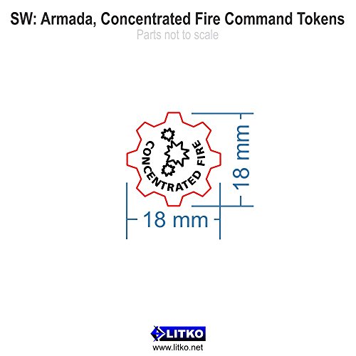SW: Armada, Concentrated Fire Command Tokens, Fluorescent Pink (10)