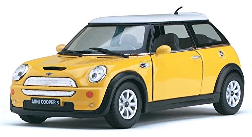 Playking Kinsmart 5 Die Cast Metal Mini Cooper S, Pack of 1, Color May Vary