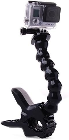 NLSD Jaws Flex Clamp Mount with Adjustable Gooseneck for GoPro Hero 5/ Hero 5 Session/ Hero Session Hero 4 3+ 3 2 Xiaomi Yi AKASO EK7000 SJ4000 SJ5000 Camera