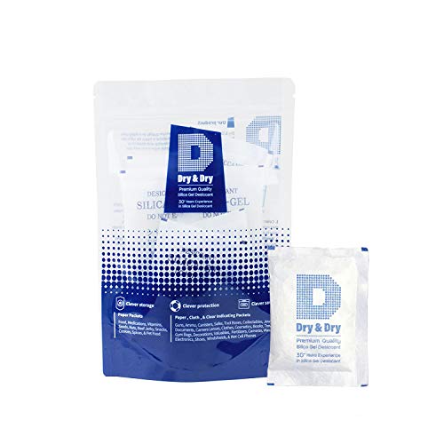 Dry & Dry 30 Gram [10 Packets] Silica Gel Premium Pure & Safe Silica
