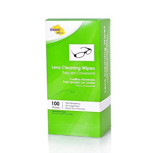 PreMoistened Lens and Glass Cleaning Wipes QuickDry, StreakFree