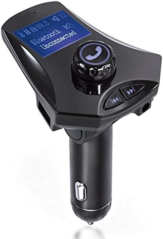 Aphse Wireless Bluetooth FM Transmitter Radio Adapter Car Kit W TF Card Slot AUX Input USB Charger Support USB Flash Drive Micro SD Card for Car Smart Phone 2017 Model