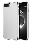 iPhone 8 Plus Case,iPhone 7 Plus Case,Humixx[Armor Series]Dual-layer Ultra Protection Case with inner Silicone Soft Bumper & Scratch Resistant Hard Back Cover for 5.5 inch iPhone 7/8 Plus (Silver)