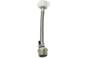 BIXFE THU9090R 6 Inches Hose Extension for TOTO C110/E200/S300/S400 WASHLET, 7/8 Male to 7/8 Female,Stops Leaking of Bidet Sprayer T Adapter Connection to Toilet Tank