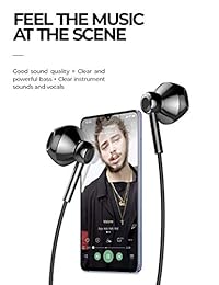 Linklike Quad Dynamic Driver Hi-Res - Auriculares de diadema con micrófono (clavija jack de 0.138 in)