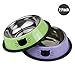 Ureverbasic Cat Bowls Stainless Steel Dog Bowl 8oz for Small Pets Puppy Kitten Rabbit Non-Skid Cat Food Bowls Easy to Clean Durable Cat Dish for Food and Water (Green/Lavender)