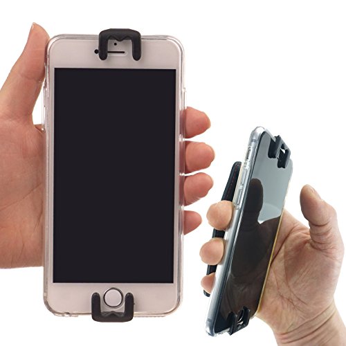AR (Augmented Reality) Game Accessories Hand Holder - WiLLBee CLIPON 4~6 inch (Black) Cell Phone Finger Ring Hold Case Strap Smart Grip Tool for iPhone 7 6S 6 Plus Galaxy Note5 S7 S6 Edge LG G5