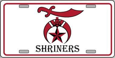 Smart Blonde LP-2486 Shriners Logo Metal Novelty License Plate