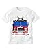 Carter's Boy S/S "Firetruck" Graphic Tee; White