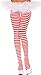 Plus Size Fun Striped Opaque Tights (Various Colors) 1 or 2 Packs