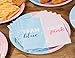 BLUE PANDA Gender Reveal Luncheon Napkins - 2-Ply 6.5 x 6.5 in Folded (13 x 13 in Unfolded) - Blue & Pink Disposable Paper Napkins 150 Count - Absorbent Tear-Resistant Party Supplies