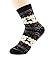 Zando Womens Super Thick Merino Ragg Wool Crew Winter Socks 5-Pack Christmas Deer Multi-colored Size 6-11