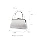 LOVEVOOK Evening Bag Clutch Purse for Wedding with Rhinestones Silver