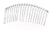 LOVEF 10 Pcs 20 Teeth Comb Silver Fancy DIY Metal Wire Hair Comb Clips Bridal/veil/crafts 3in by Velvet Bridal