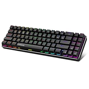 Gamenote 60% Mechanical Keyboard, Wired Gaming Keyboard Type-C 71 Keys LED Backlit Mini Compact Keyboards Blue Switch…