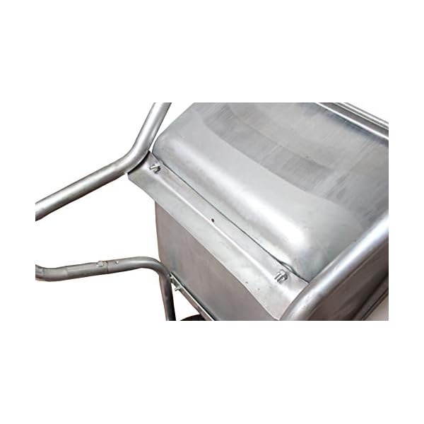 TrutzHolm® Schubkarre 250 kg 100 Liter Stahllwanne 4 Lagen Luftbereifung auf Stahlfelge – Bild 4