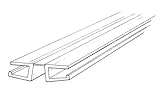 Craftics Clear PVC Living Hinge with Bottom Groove, Fits 1/4