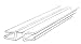 Craftics Clear PVC Living Hinge with Bottom Groove, Fits 1/4