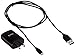 HTC Travel Adapter with Micro USB Data Cable for Smartphones - Non-Retail Packaging - Black