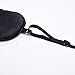 Mudder Silk Eye Patch with Elastic Strap for Amblyopia Lazy Eye Strabismus, Black (8 x 6.5 cm)