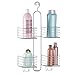 mDesign Bathroom Shower Caddy for Handheld Shower Head - Large, Silver