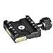 UTEBIT Quick Release Clamp Arca 50mm Aluminum 1/4 Inch Screw Arca-Swiss QR Plate Clamps with 3/8'' Adapter Tripod Ballhead Mount