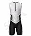 Sparx Men`s Triathlon Suit Tri Race Skinsuit Bike-Swim-Run 3 Pockets Italian Fabric (White, Medium)