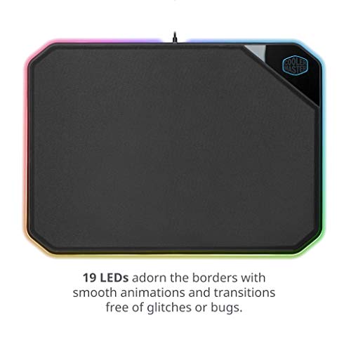 Cooler Master MM710 53G Gaming Mouse with Lightweight Honeycomb Shell with MPA-MP860-OSA-N1 Dual-Sided Gaming Mouse Pad with RGB Illumination
