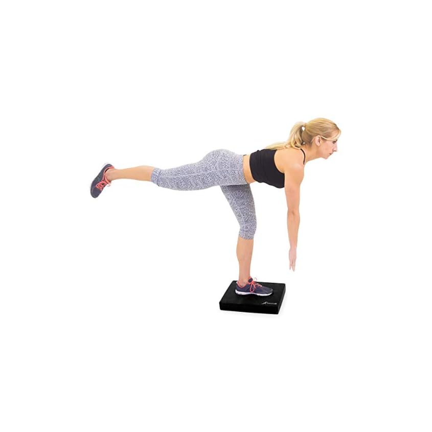 ProsourceFit Exercise Balance Pad, NonSlip Cushioned Foam Mat & Knee