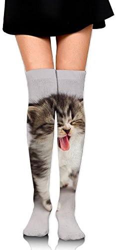 Long Tube Dress Socks Thigh High Over Knee Cat Kitten Legging Slim Look For Women Girls