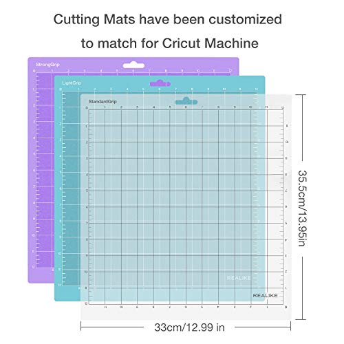 REALIKE 12x12 Cutting Mat for Cricut Maker 3/Maker/Explore 3/Air 2/Air