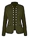 GRAPENT Women's Business Casual Buttons Pockets Open Front Blazer Suit Cardigan