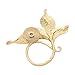 SENFAI Lovely Alloy White Enamel Flower Magnetic Clip Magnetic Eyeglass Holder Brooch Jewelry
