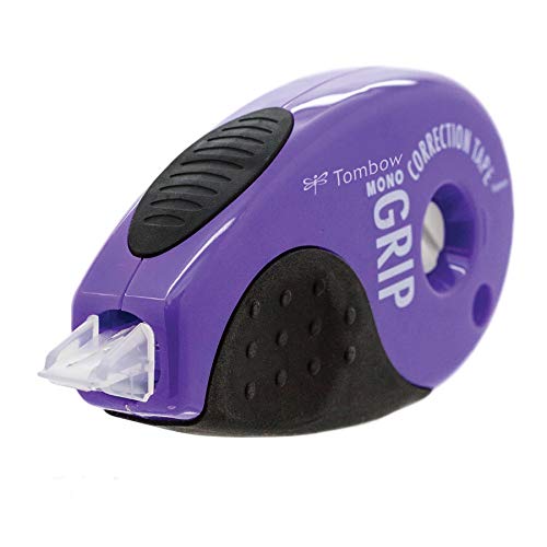 Tombow 68762 MONO Top Action Grip Correction Tape, Assorted Colors, 4