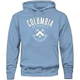 Barnesmith Columbia University Ivy League Unisex Hooded Sweatshirt, Heritage Logo, Light Blue, Medium