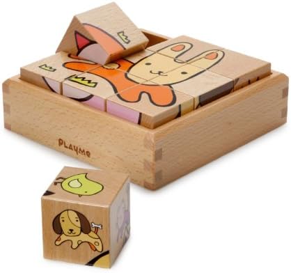 Playme Animal Farm Cube Puzzle