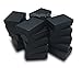 TheDisplayGuys - 25-Pack #32 Cotton Filled Cardboard Paper Jewelry Boxes Gift Case - Matte Black (3.3