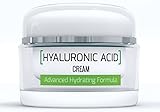Hyaluronic Acid Cream Moisturizer | Anti Aging Cream | Face and Skin Hydrating Formula | Smoothes and Eliminates Wrinkles | Non-Comedogenic - Will Not Clog Pores | Hydrates Skin To Increase Elasticity For An Elegant Look | Gluten Free & Paraben Free | Renew Essentials Collection | 100% Money Back Guarantee | 1 OZ.