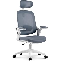 Cadeira de Escritório Ergonômica Cinza/Branca Elements Astra ...